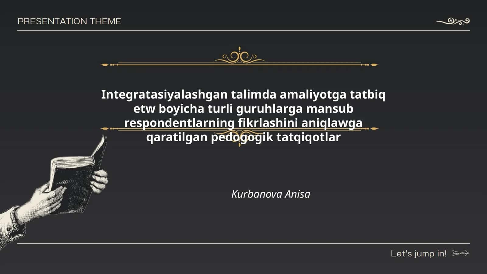 Integratasiyalashgan talimda amaliyotga tatbiq etw boyicha turli guruhlarga mansub respondentlarning fikrlashini aniqlawga qaratilgan pedogogik tatqiqotlar