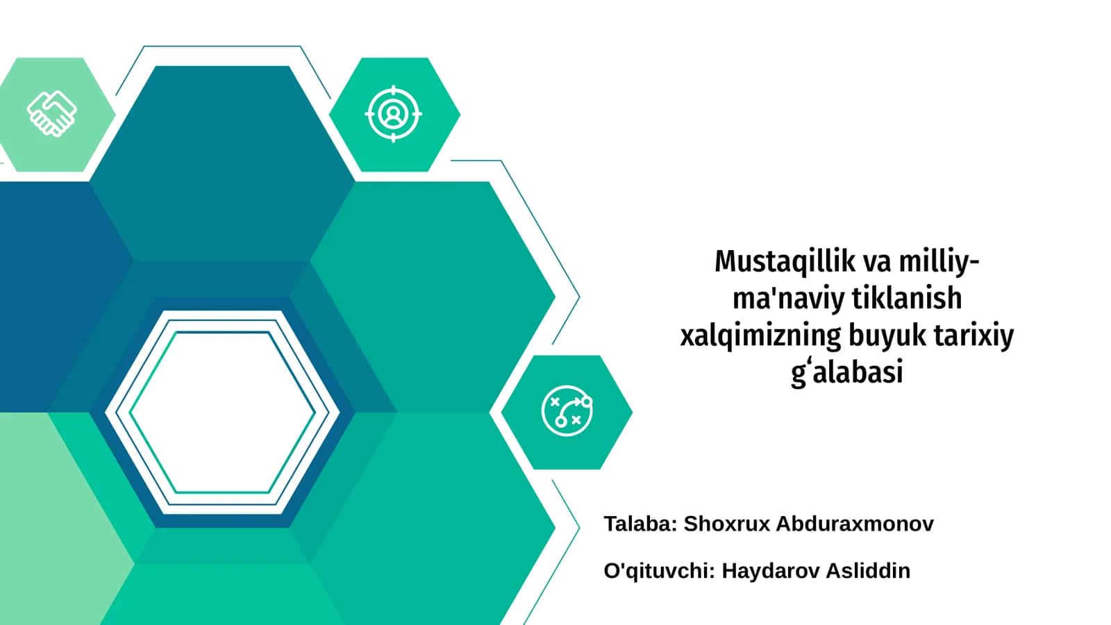 Mustaqillik va milliy-ma'naviy tiklanish xalqimizning buyuk tarixiy gʻalabasi