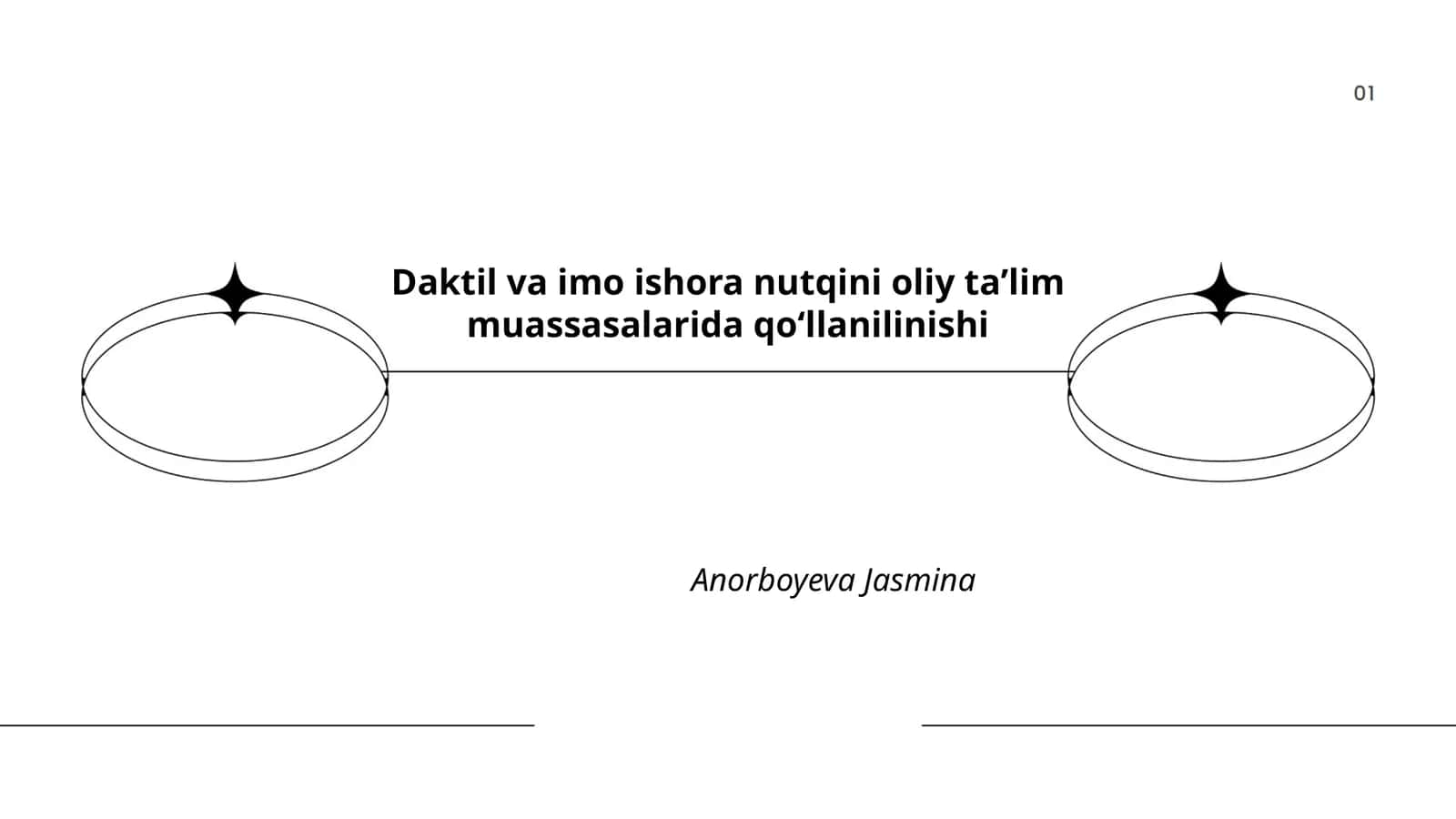 Daktil va imo ishora nutqini oliy taʼlim muassasalarida qoʻllanilinishi