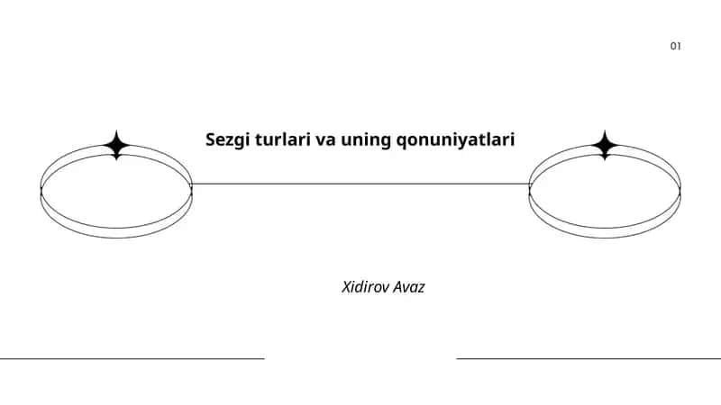 Sezgi turlari va uning qonuniyatlari