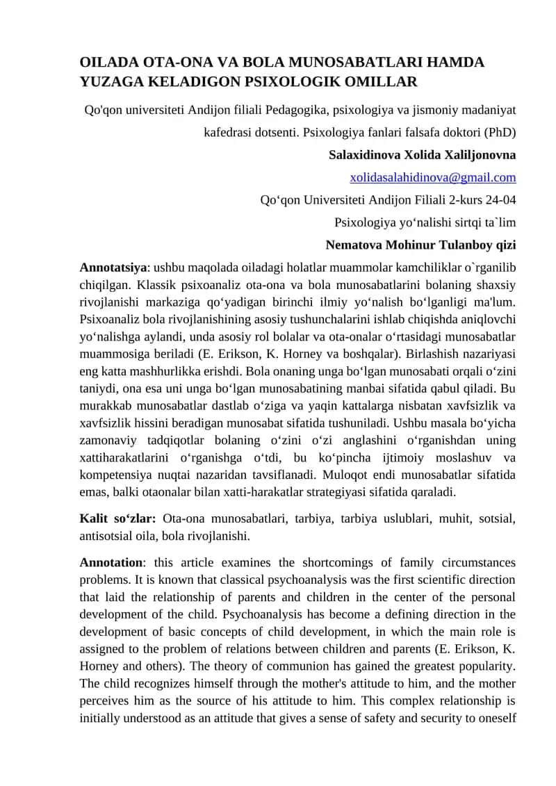 Psixologik omillar