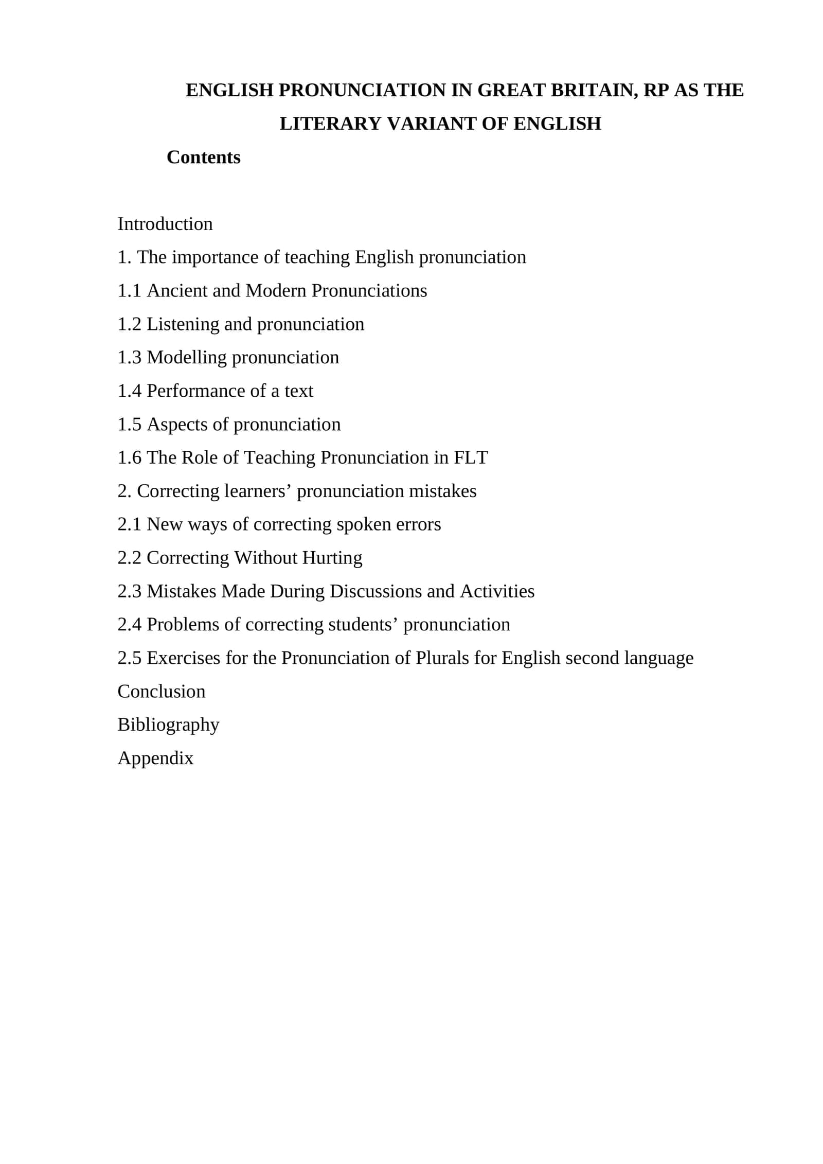 English Pronunciation in Great Britain