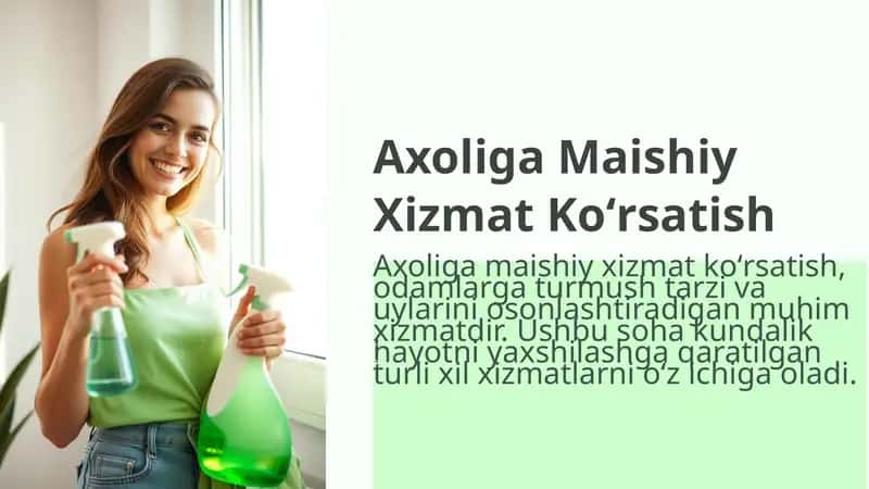 Axoliga Maishiy Xizmat Koʻrsatish