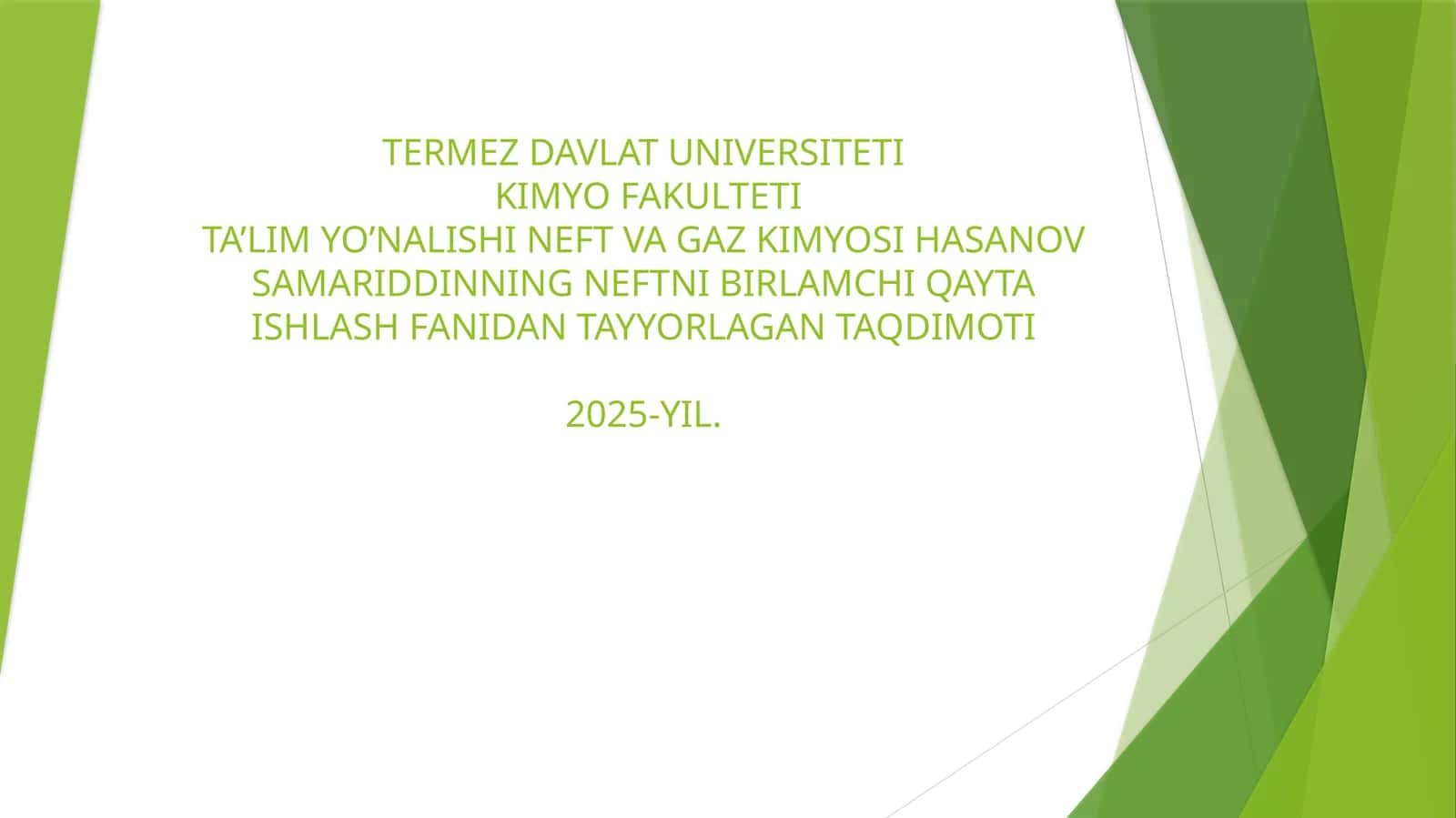 NEFT QOLDIQLARINI KOKSLASH QURILMALARI VA ULARNI VAZIFALARI TA'LIMI
