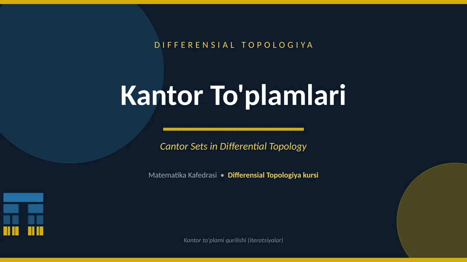 Kantor To'plamlari