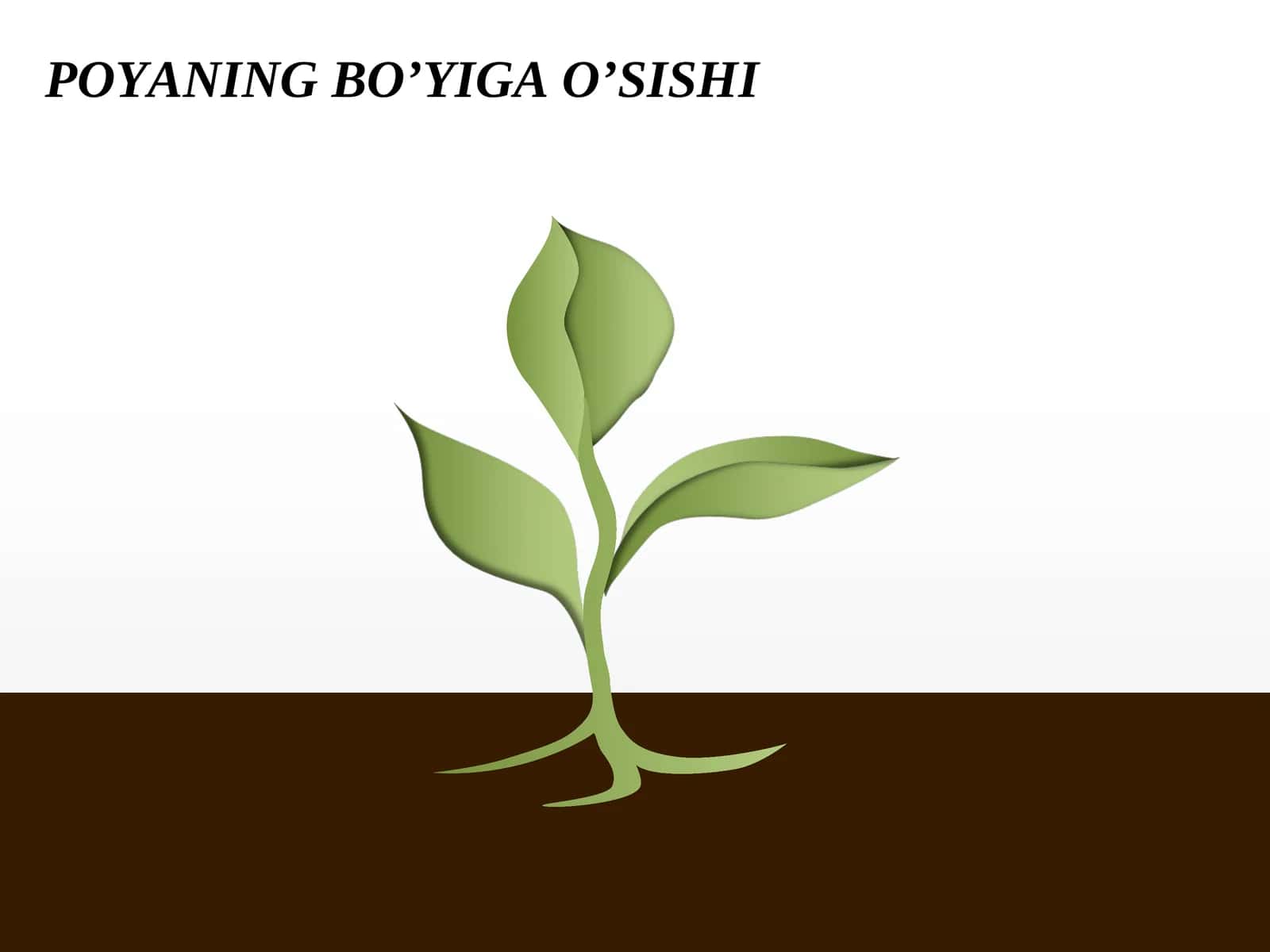 POYANINGBO’YIGA O’SISHI