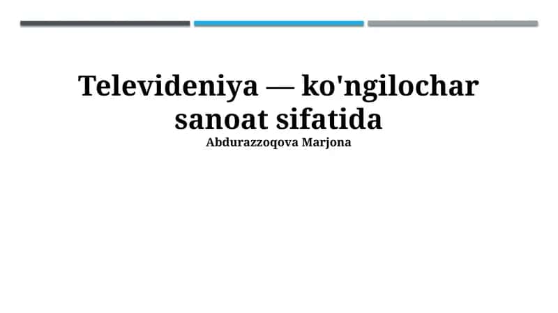 Televideniya sifati