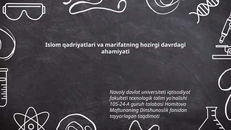Dinshunoslik fanidan taqdimot