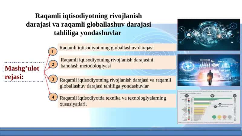 Raqamli iqtisodiyotning rivojlanishi
