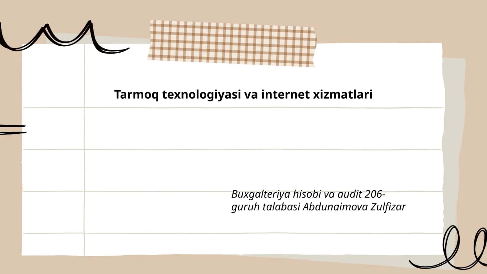 Internet-sifatidagi texnologiyalar