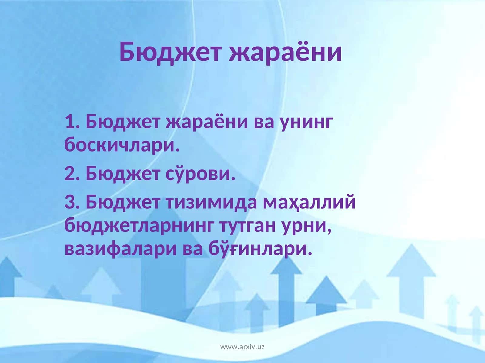 Бюджет жараёни