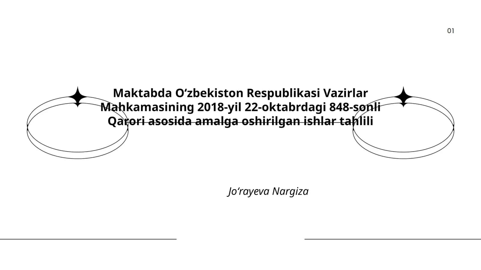 Qaror 848 asosida maktab moddiy-texnik bazasini mustahkamlash ishlari tahlili