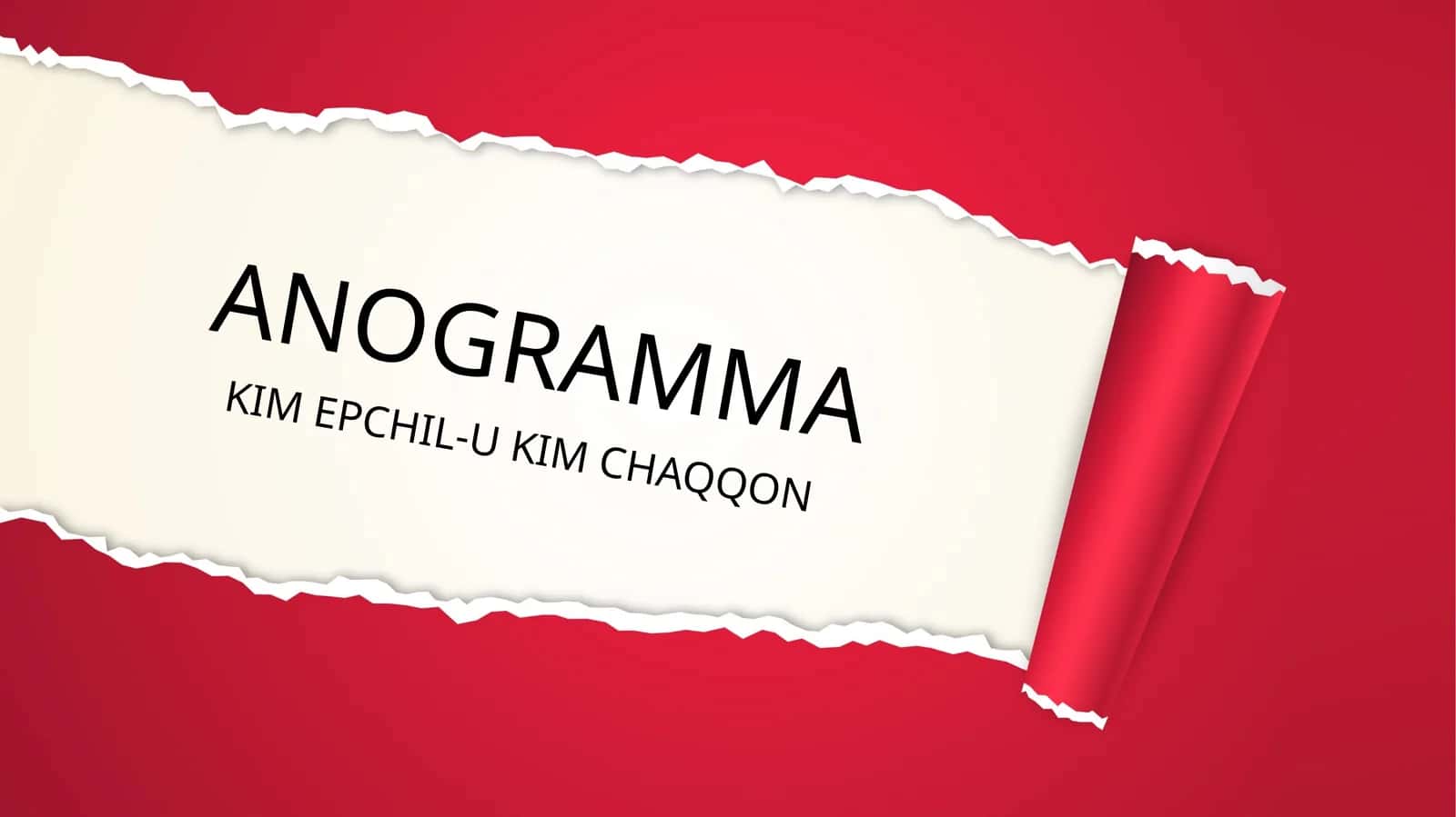 ANOGRAMMA