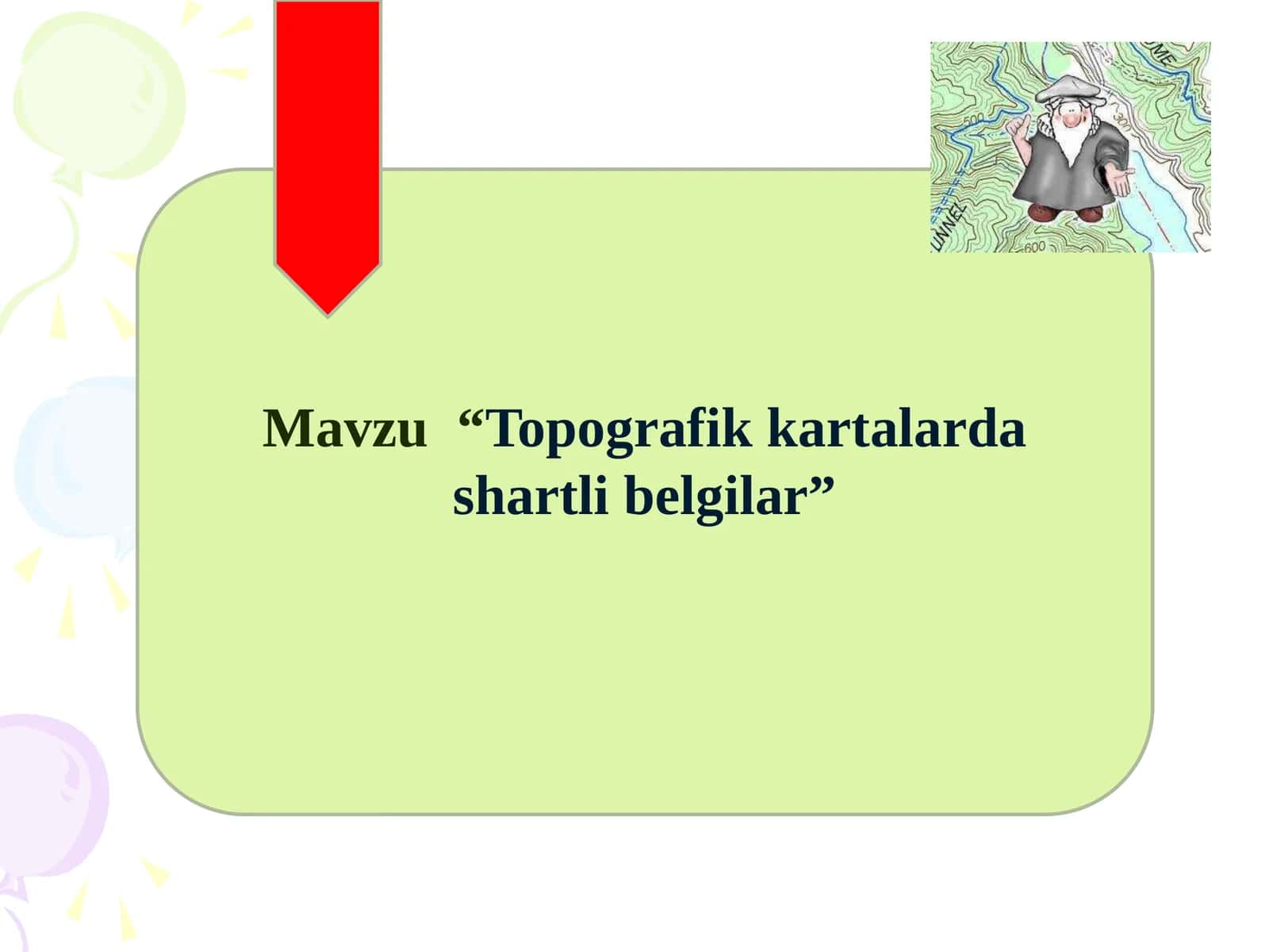 Topografik kartalarda shartli belgilar