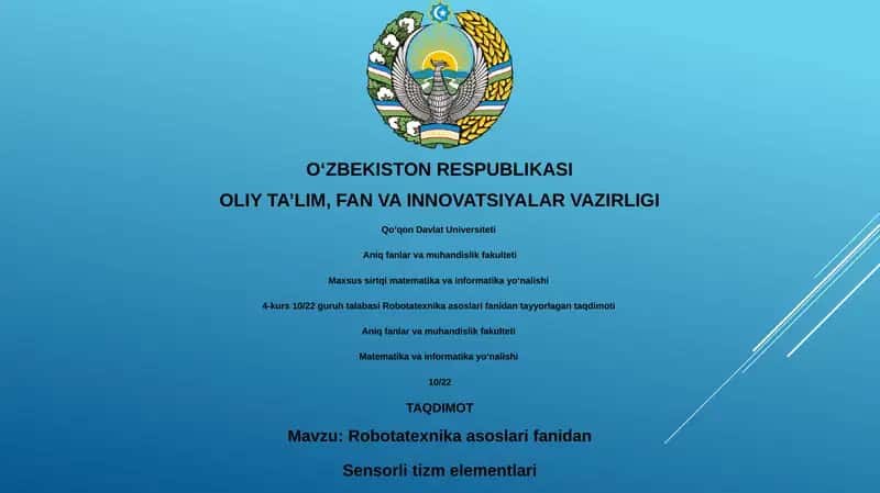 Robotatexnika asoslari