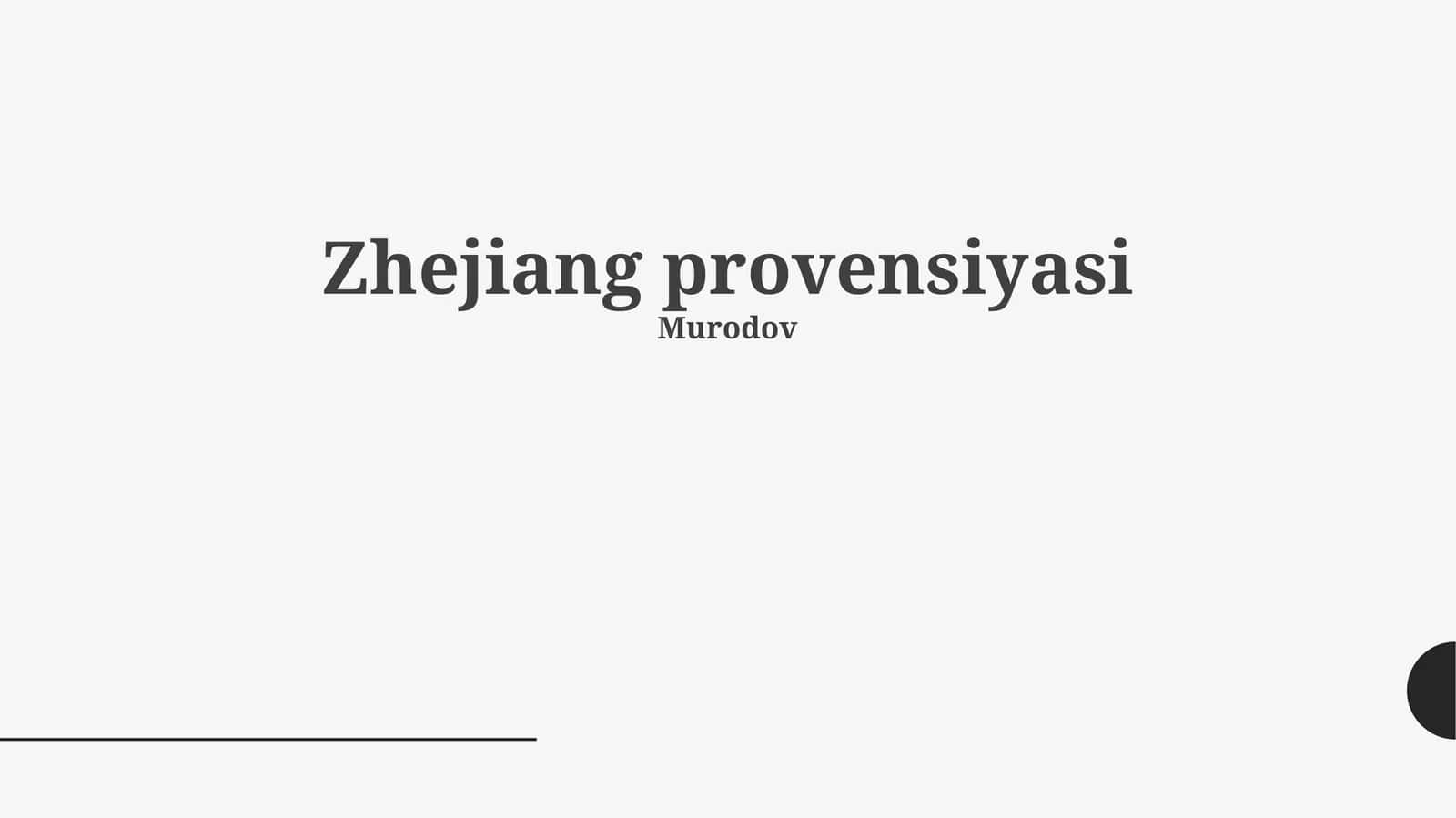 Zhejiang provensiyasi