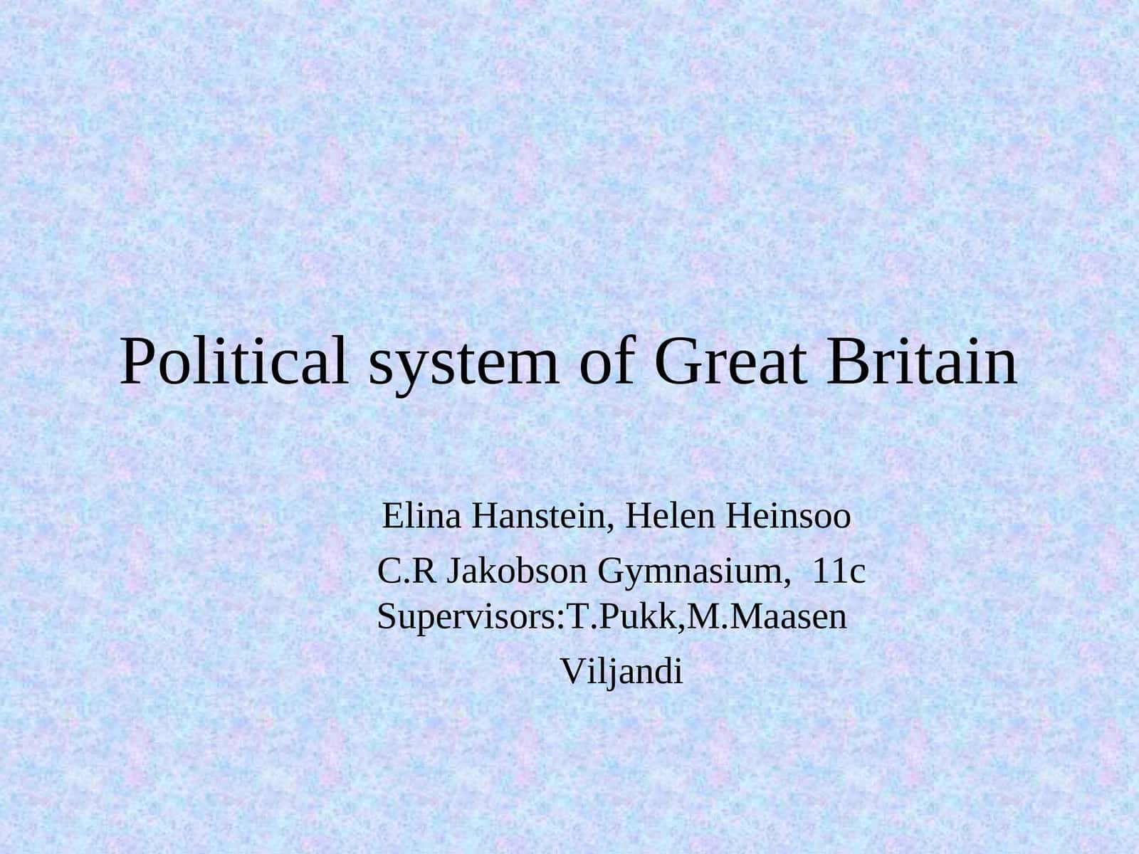 Political system of Great Britain