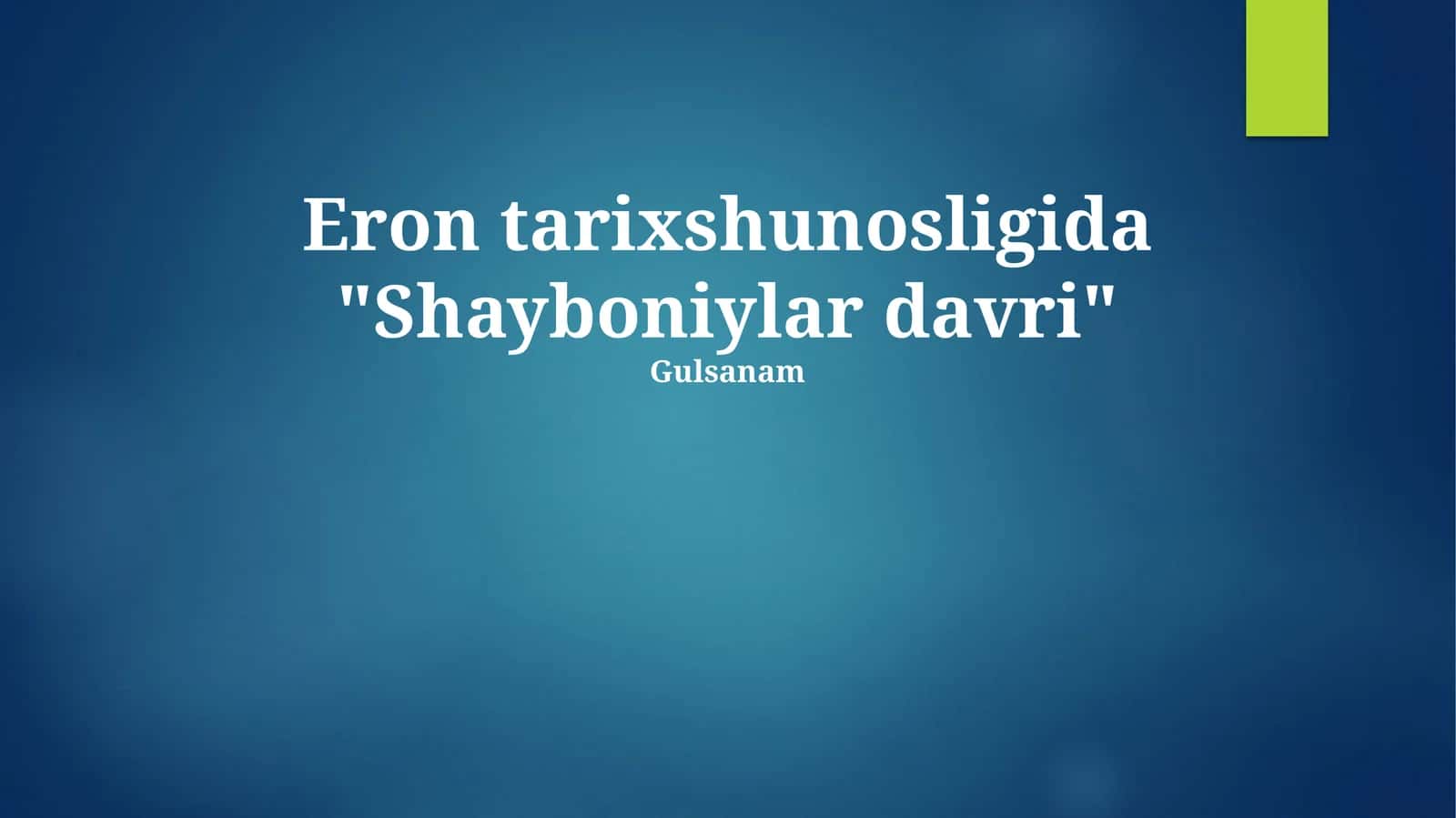 Shayboniylar davri