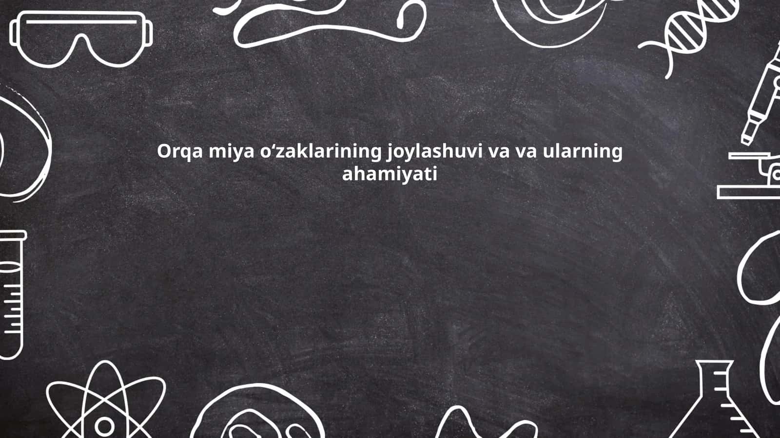 Orqa miya oʻzaklarining anatomik tuzilishi