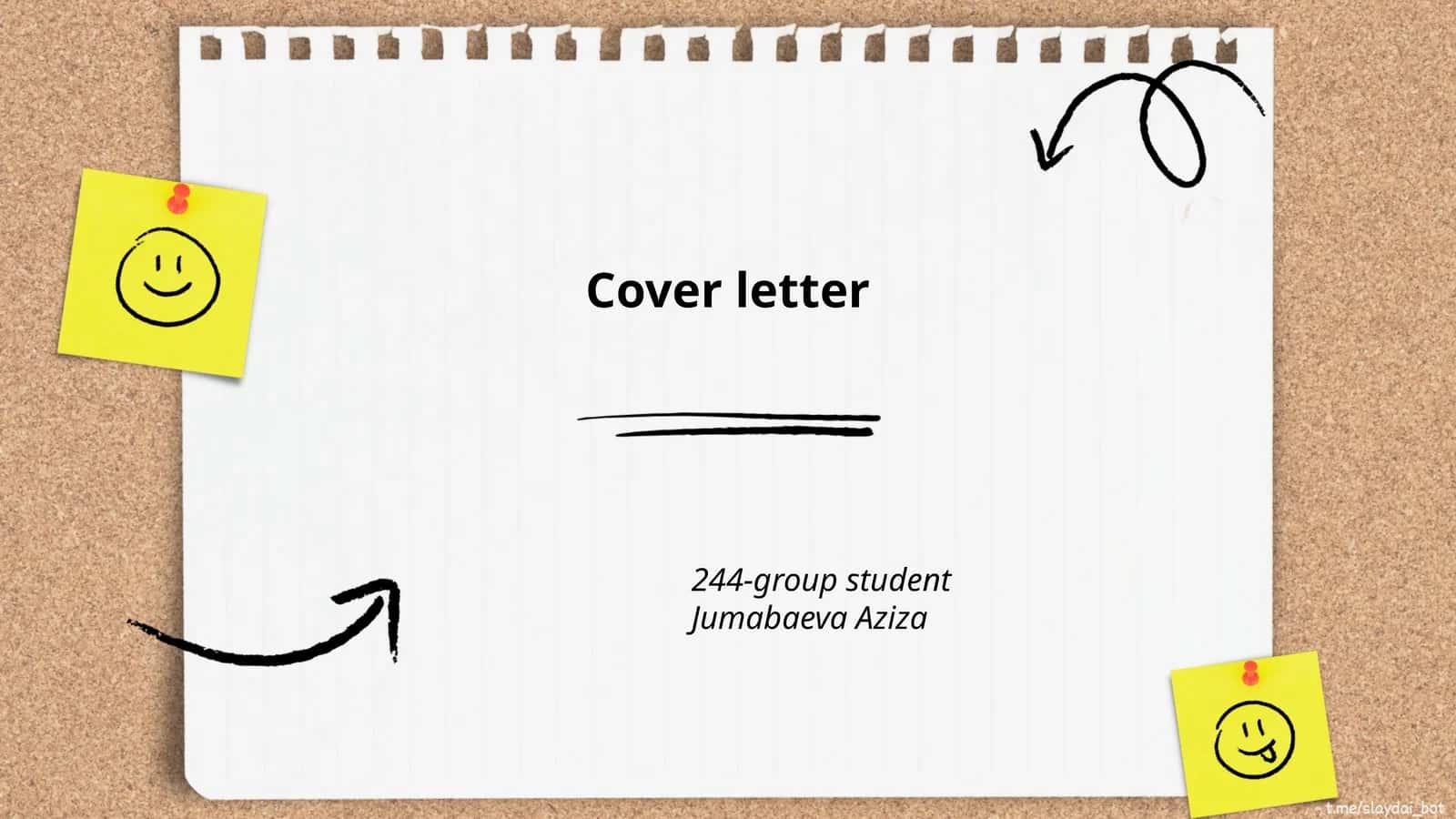 Cover letter