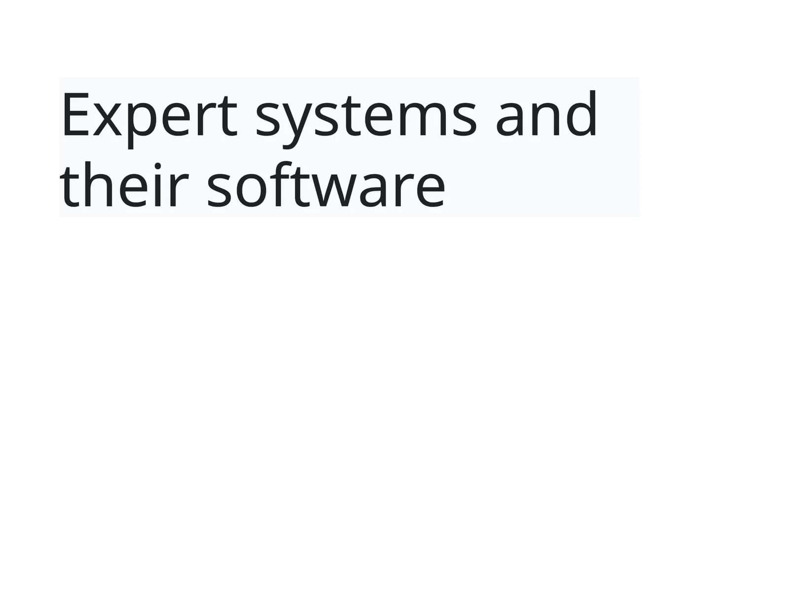 Expertsystemsandtheirsoftware