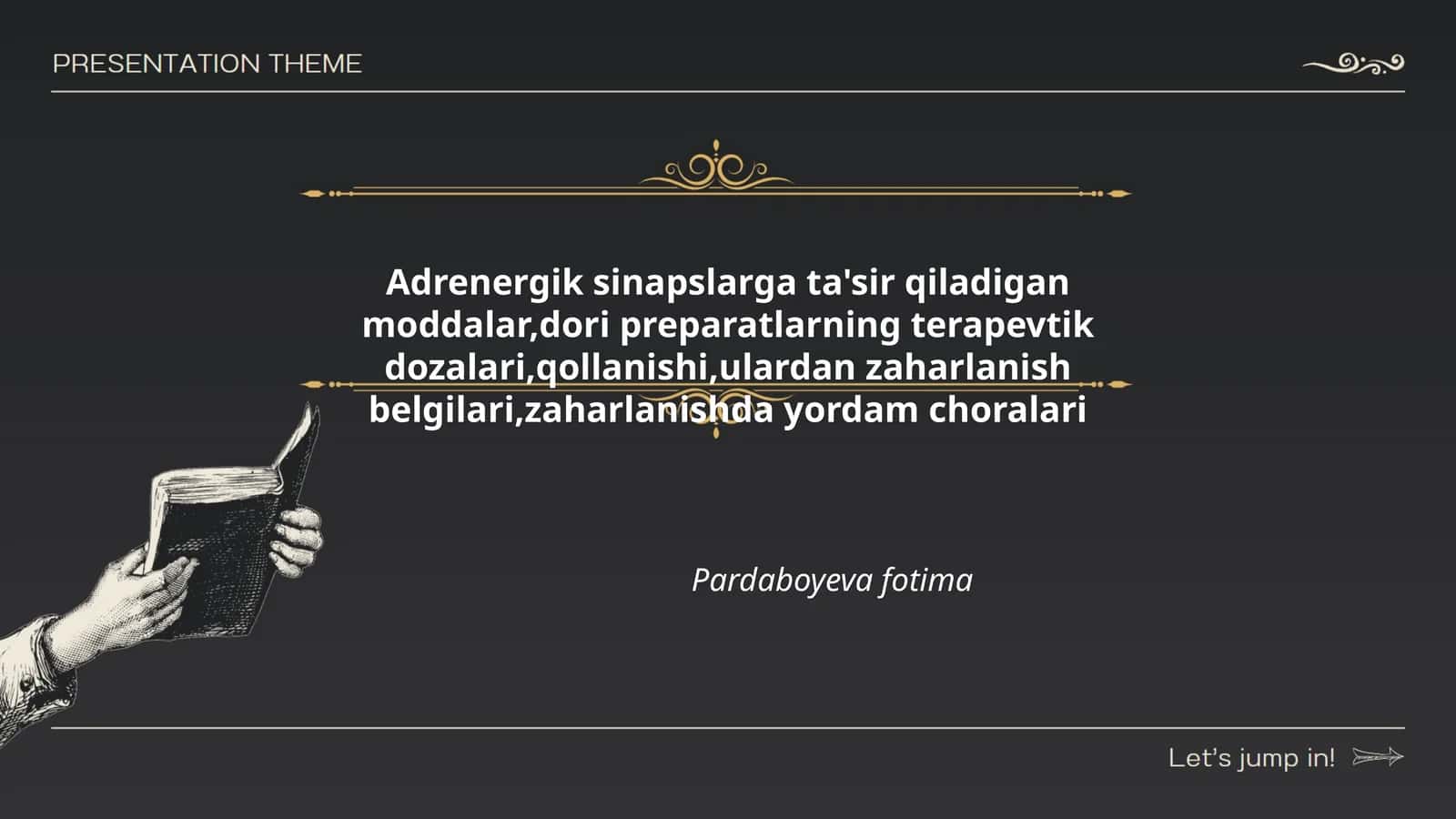 Adrenergik sinapslarga ta'sir qiladigan moddalar