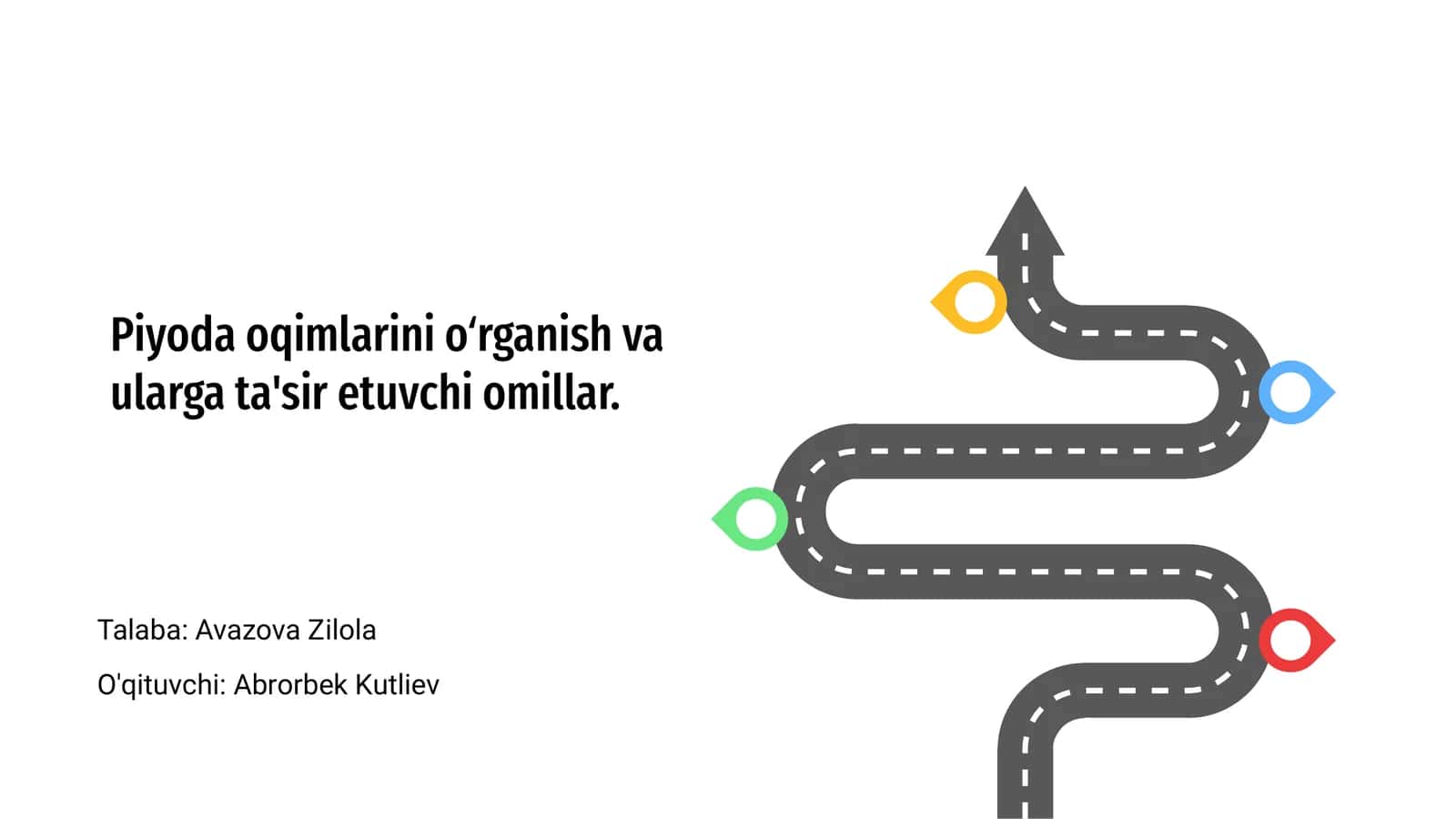 Piyoda oqimlarini o‘rganish va ularga ta'sir etuvchi omillar