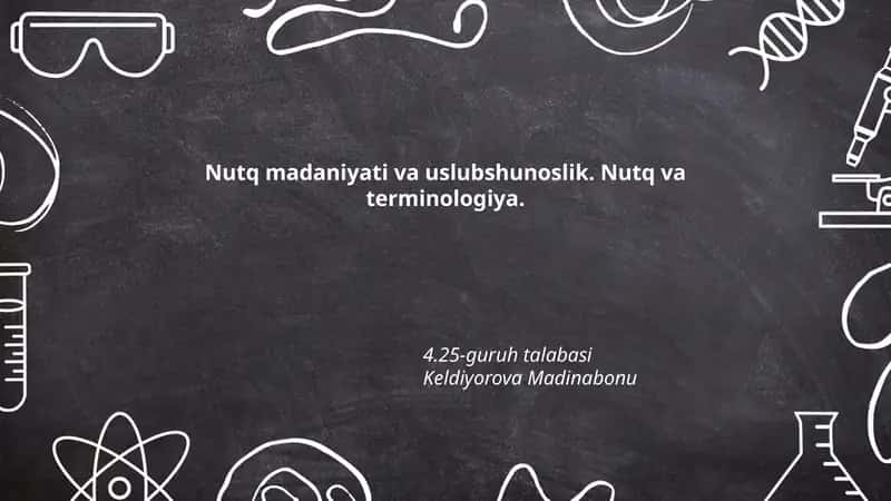 Nutq madaniyati va uslubshunoslik