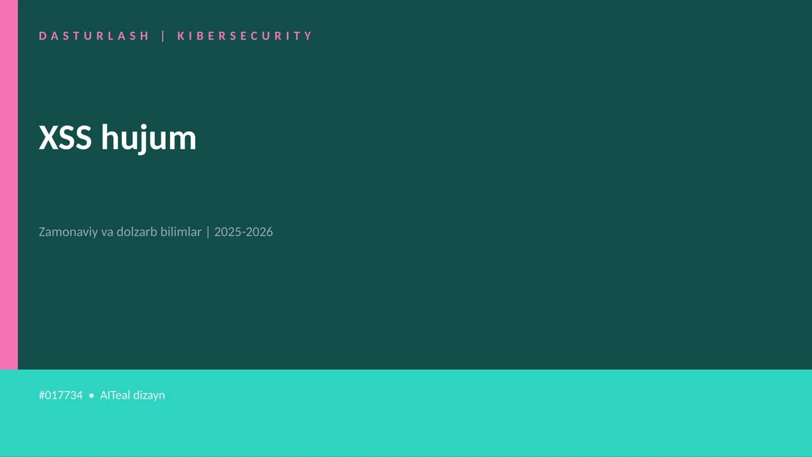 XSS hujum