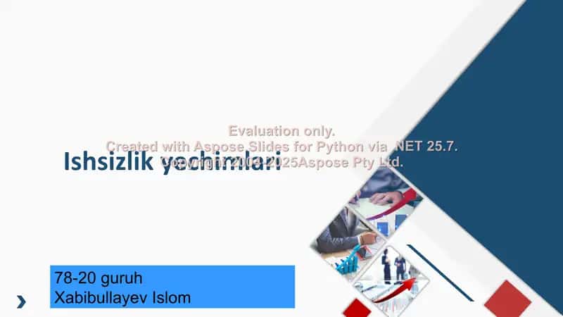 Ishsizlik yechimlari