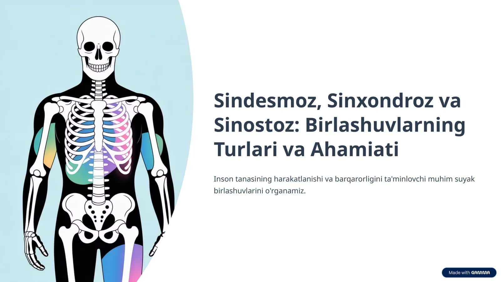 Sindesmoz, Sinxondroz va Sinostoz: Birlashuvlarning Turlari va Ahamiati