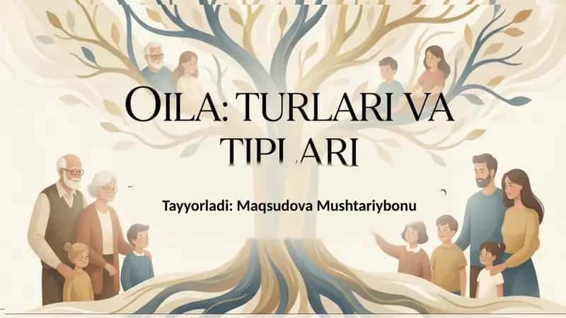 Oila turlari va tiplari