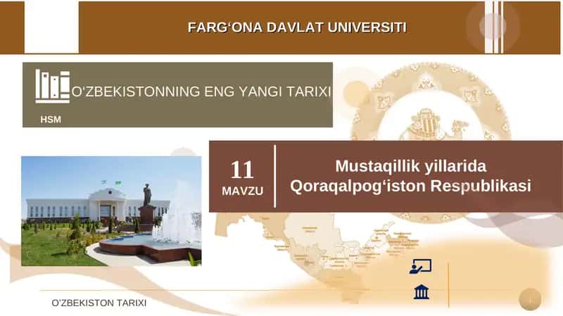 Mustaqillik yillarida Qoraqalpog‘iston Respublikasi