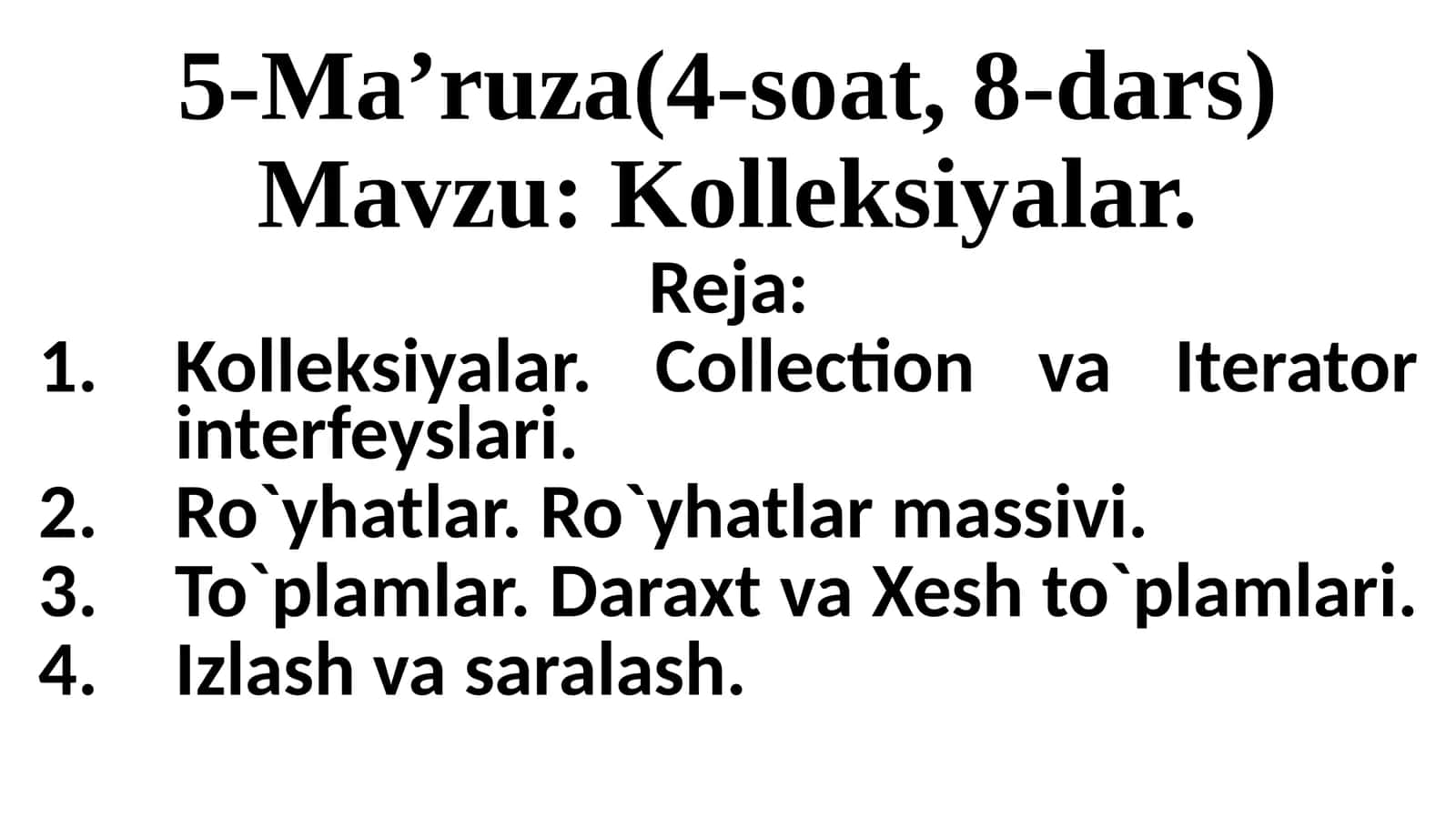 Kolleksiyalar..