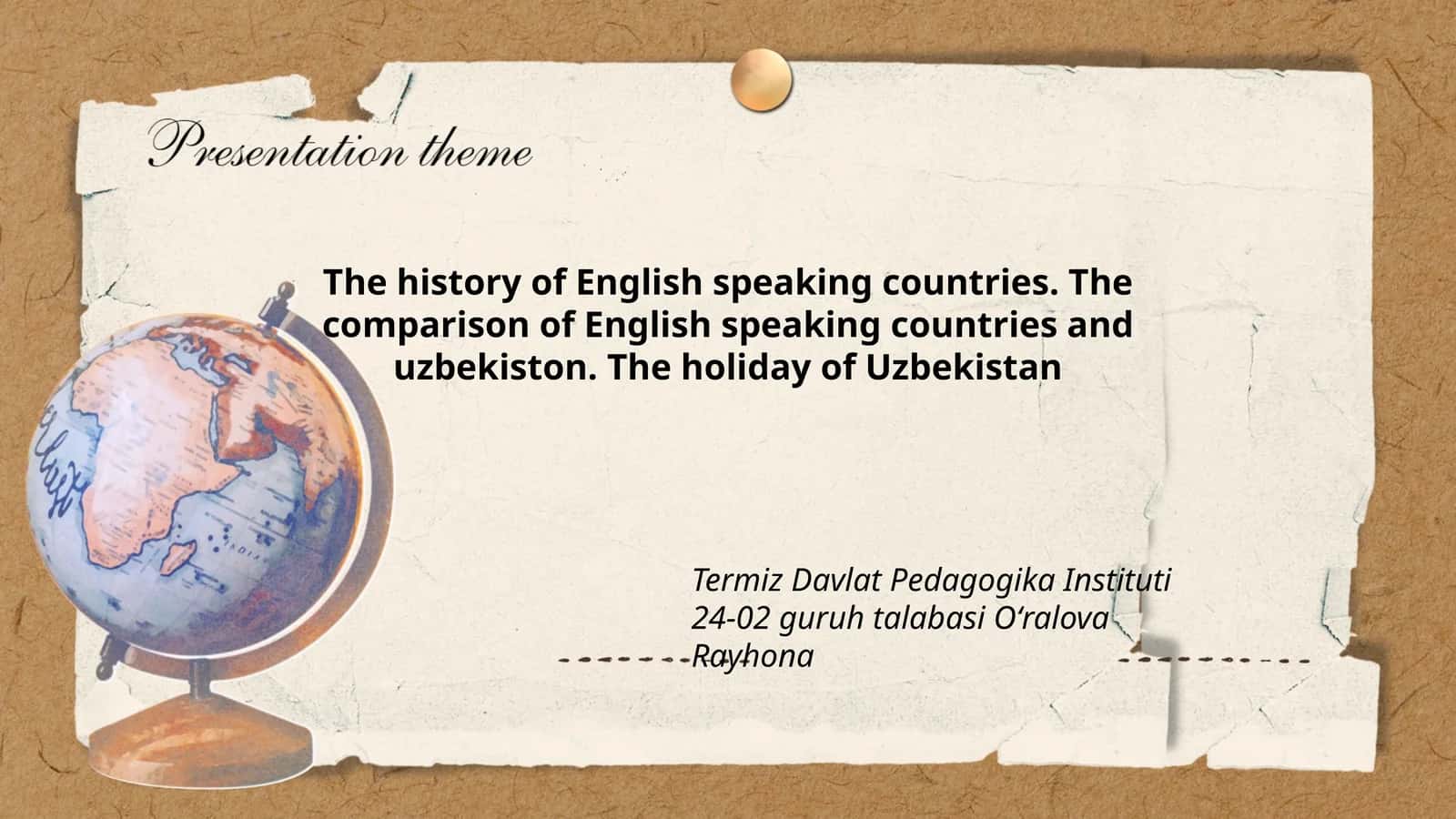 The history of English speaking countries