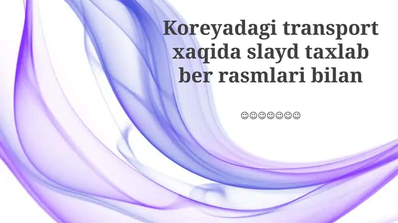 Koreyadagi Transport
