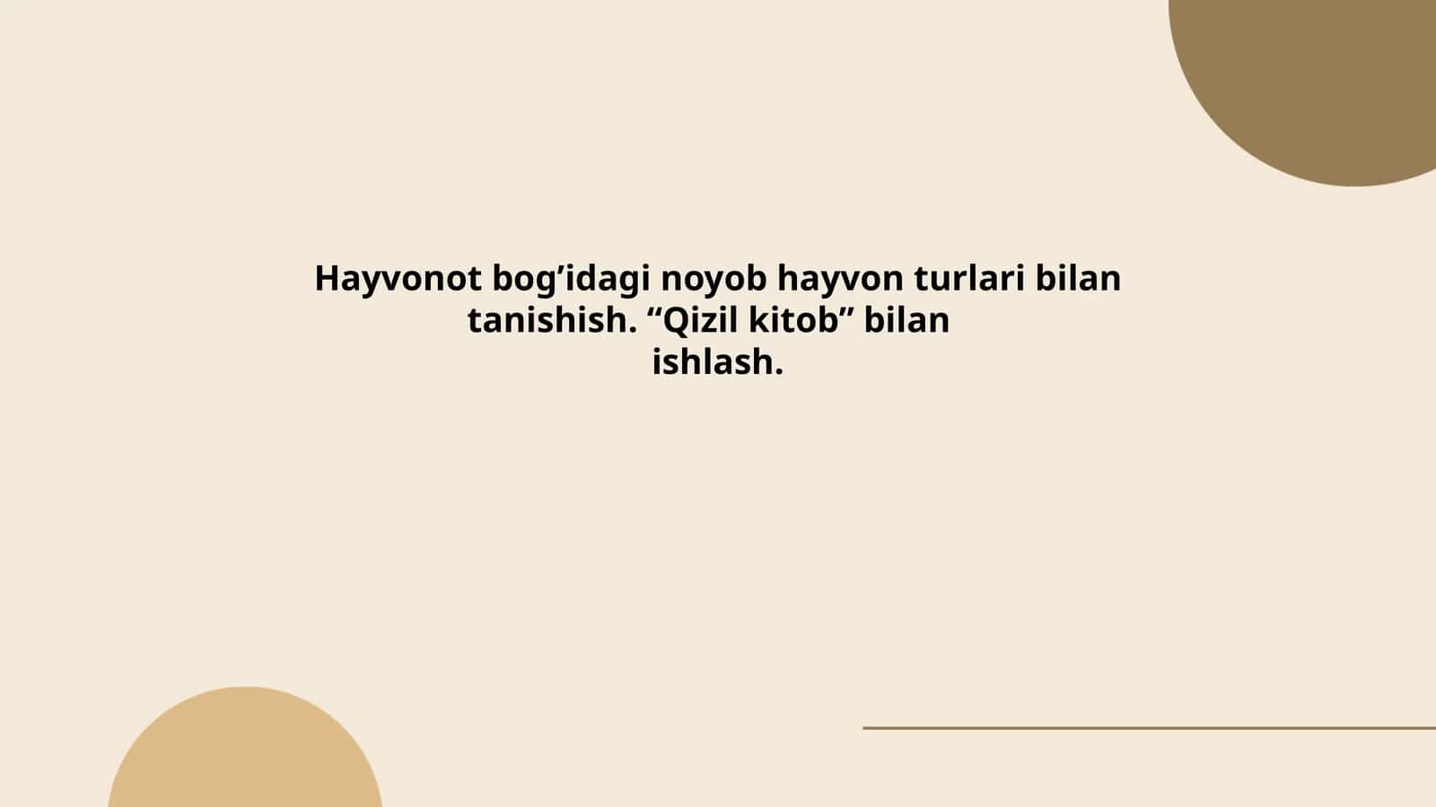 No'yob hayvon turlari tanishish