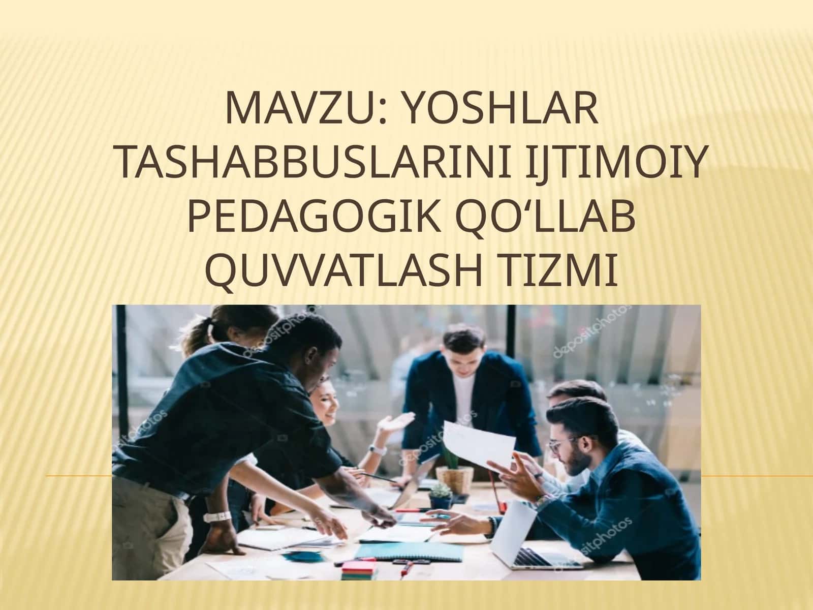 Yoshlar tashabbuslarini ijtimoiy pedagogik qoʻllab quvvatlash tizmi