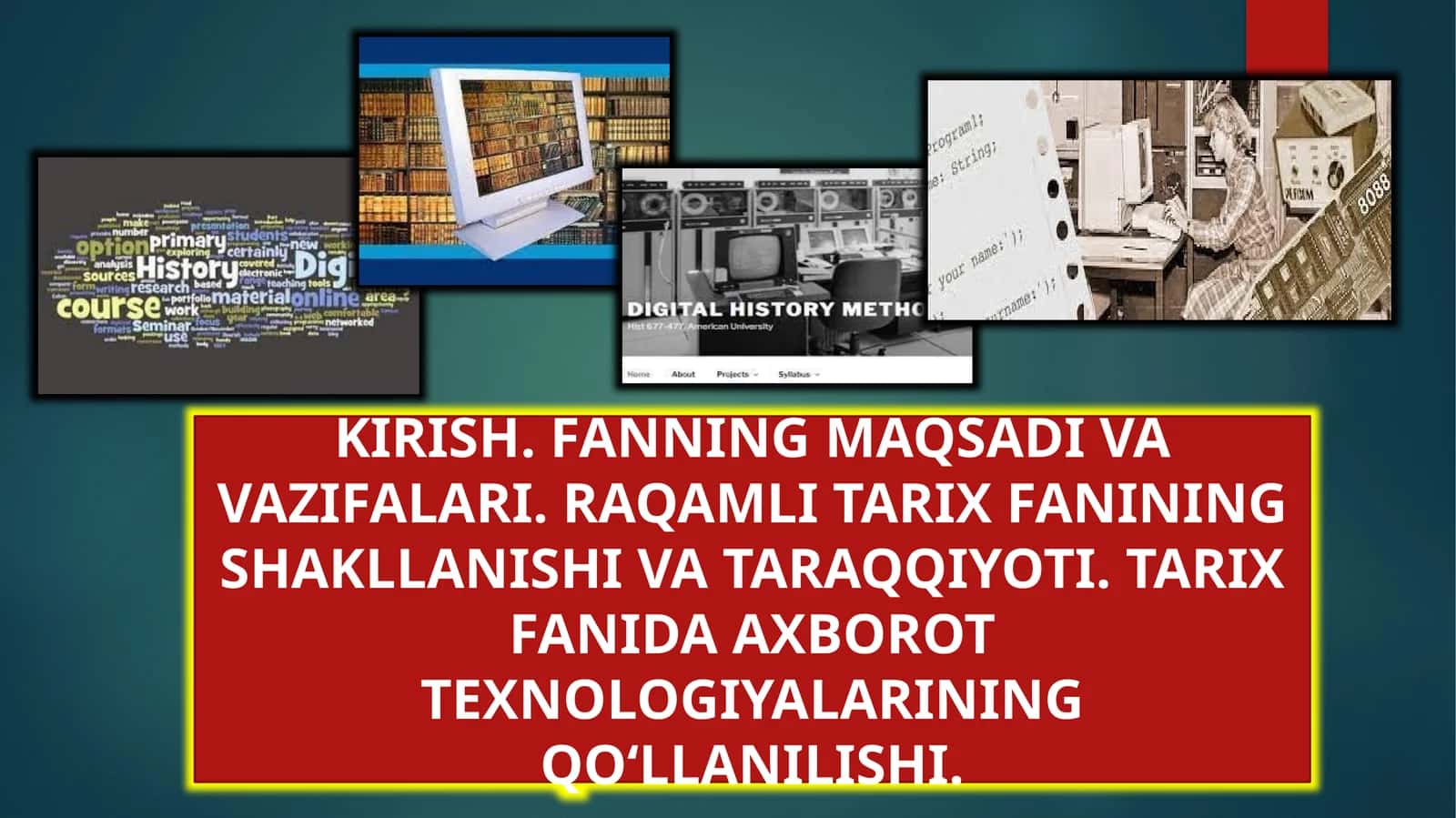 Fanning Maqsadi va Vazifalari