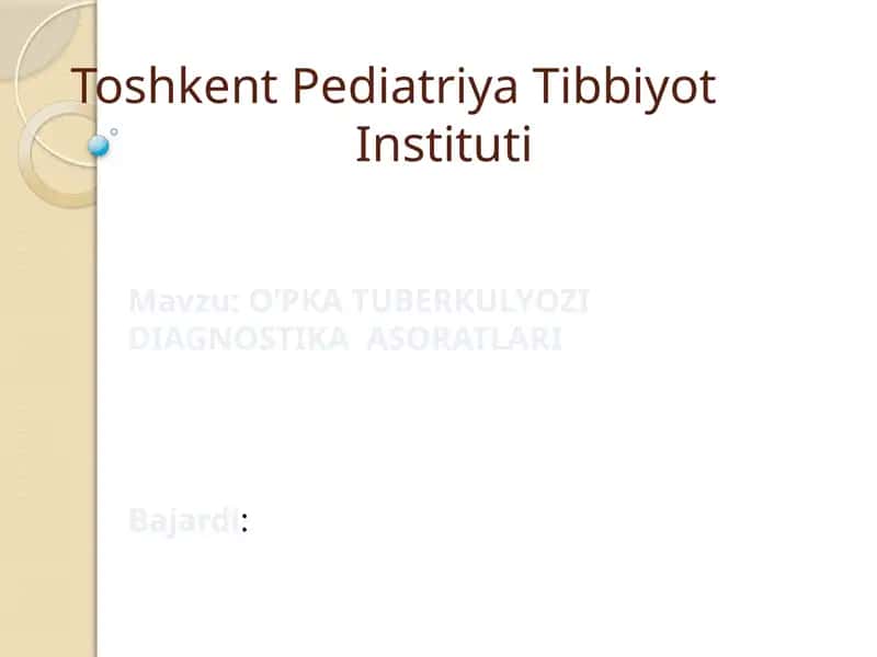 Toshkent Pediatriya Tibbiyot Instituti