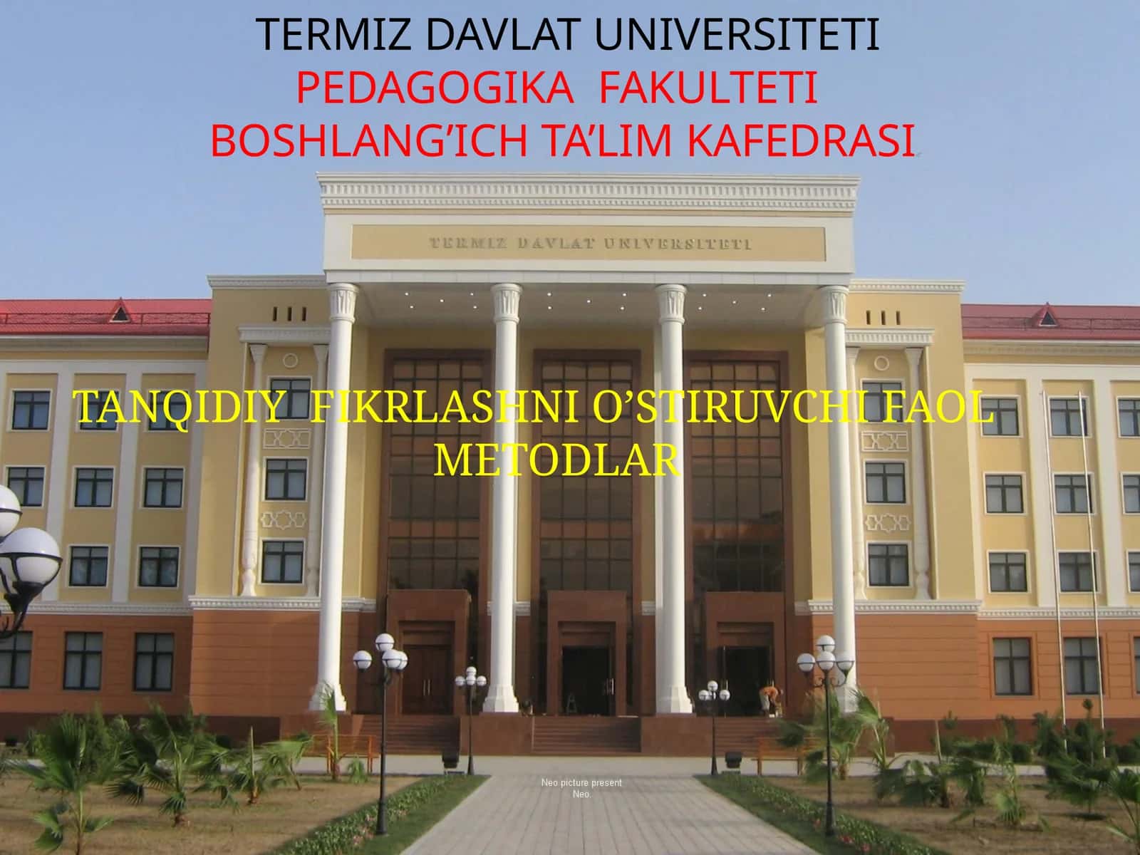 Tanqidiy fikrlashni o'stiruvchi faol metodlar