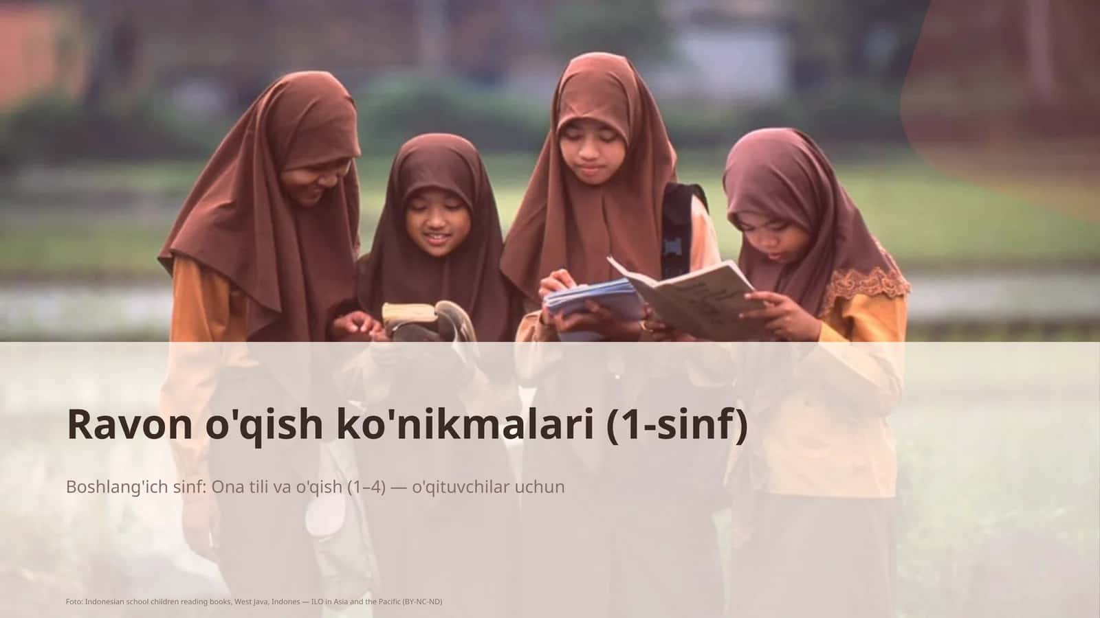 Ravon o'qish ko'nikmalari (1-sinf)