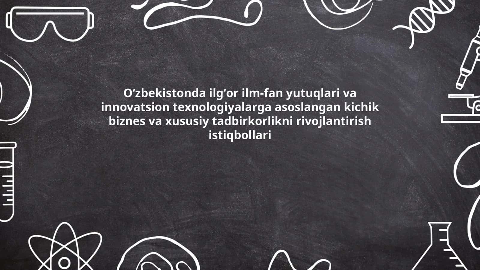 Raqamli texnologiyalardan foydalangan holda kichik biznesni rivojlantirish