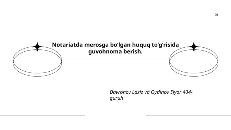 Notariatda meros huquqi tushunchalari