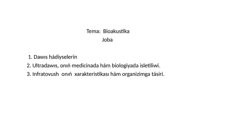 Bioakustika