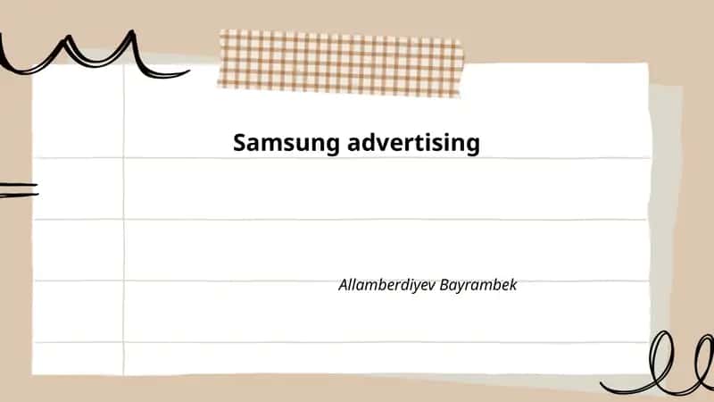 Samsung advertising