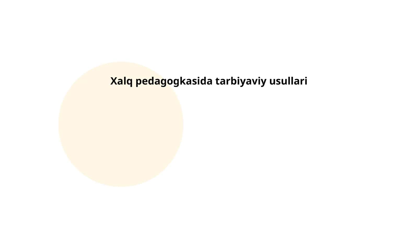 Og‘zaki ijod (ertaklar va rivoyatlar) orqali tarbiya