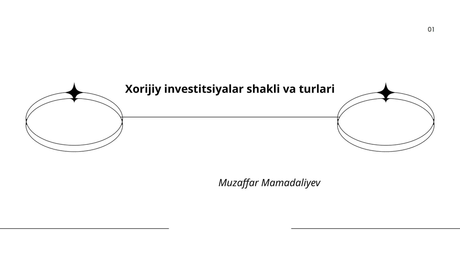 Xorijiy investitsiyalar shakli va turlari