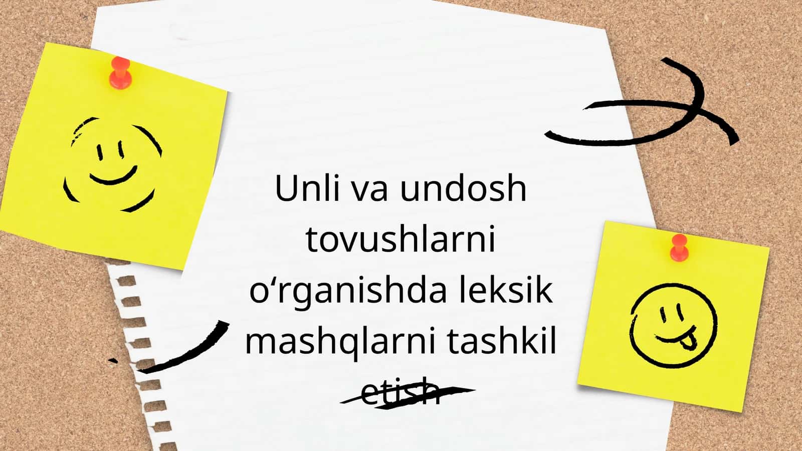 Unli va undosh tovushlarni o'rgatishda leksik mashqlarni tashkil etish