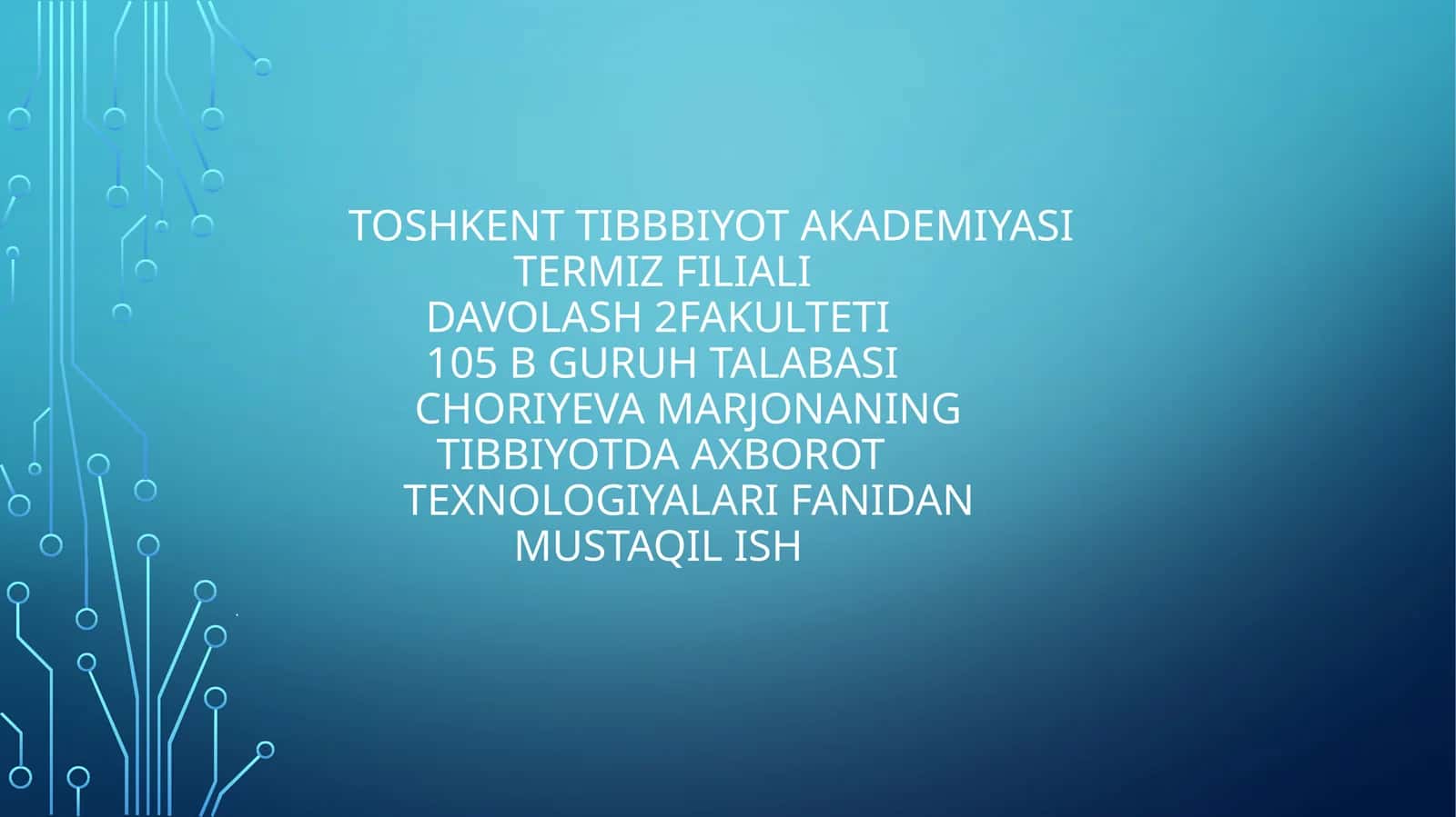 Matn Namunasi va Grafika